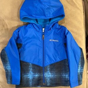 Columbia Toddler Boy Fleece Hooded Zip Jacket 2T